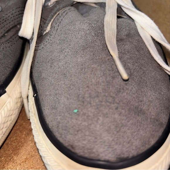 Converse Suede Gray High-Top Men's Sneakers Unisex Men's 10.5 Women's 12.5 High - Picture 3 of 16